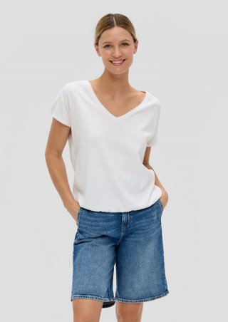 s.Oliver T-Shirt im Relaxed Fit - weiß