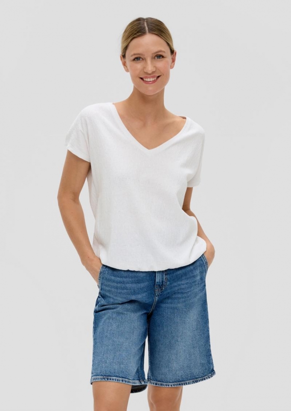 s.Oliver T-Shirt im Relaxed Fit - weiß