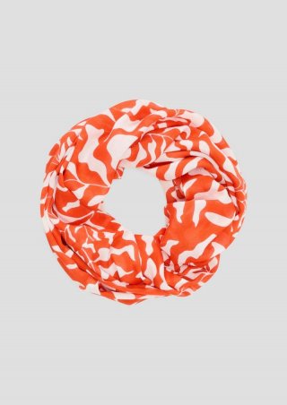 s.Oliver Loop-Schal aus Viskose - hellorange