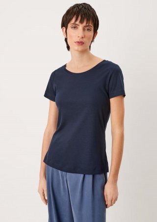 s.Oliver T-Shirt aus Lyocell - navy