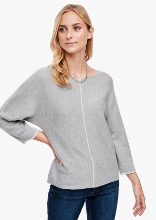 s.Oliver Strickpullover - grau meliert