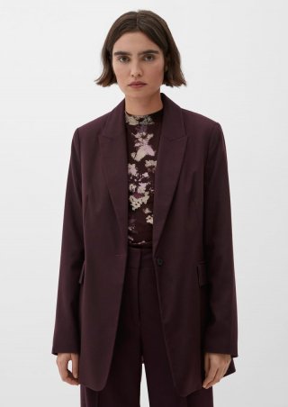 s.Oliver Taillierter Blazer aus Viskosemix - bordeaux