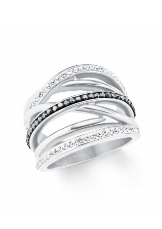 s.Oliver Bandring aus Edelstahl - silber