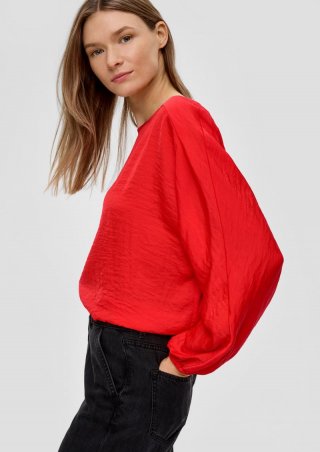 s.Oliver Bluse mit Fledermausärmeln - rot