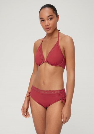 s.Oliver Bikinihose mit seitlicher Raffung - himbeere