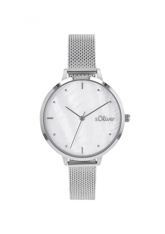 s.Oliver Klassische Milanaise-Armbanduhr - silber
