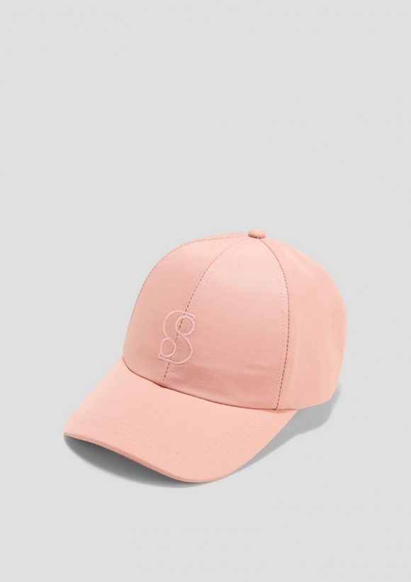 s.Oliver Cap mit Logo-Stickerei - rosa