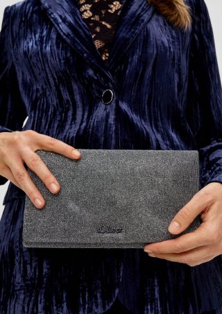 s.Oliver Clutch in schimmernder Optik - bronze
