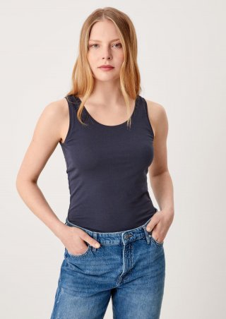 s.Oliver Basic Top aus Jersey - navy