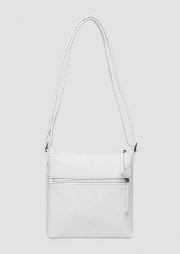 s.Oliver Modische Citybag mit längenverstellbarem Schulterriemen - creme