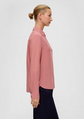 s.Oliver Fließende Viskosebluse - papaya