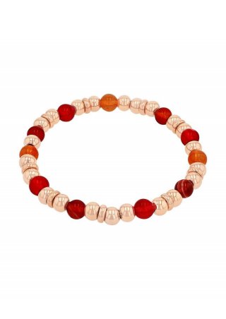 s.Oliver Armband mit Chalzedon-Steinen - roségold