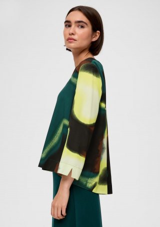 s.Oliver Bluse aus Viskose - schwarz