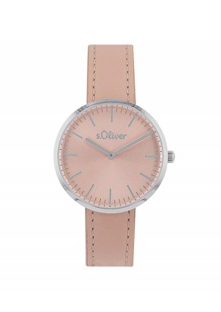 s.Oliver Uhr mit Kunstlederband - rosa