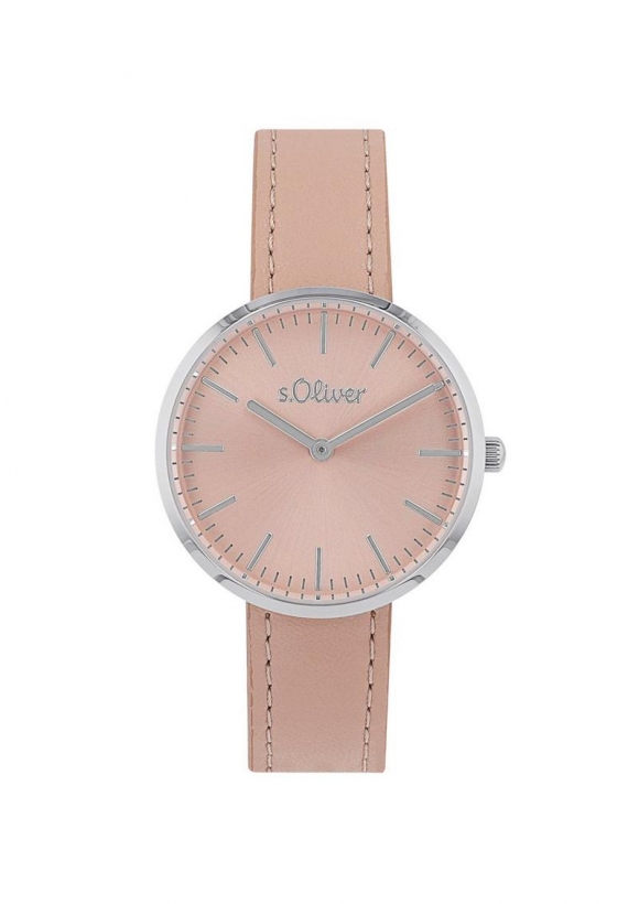 s.Oliver Uhr mit Kunstlederband - rosa