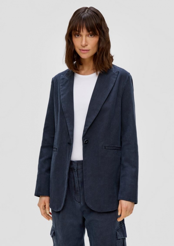 s.Oliver Blazer aus Twill - navy