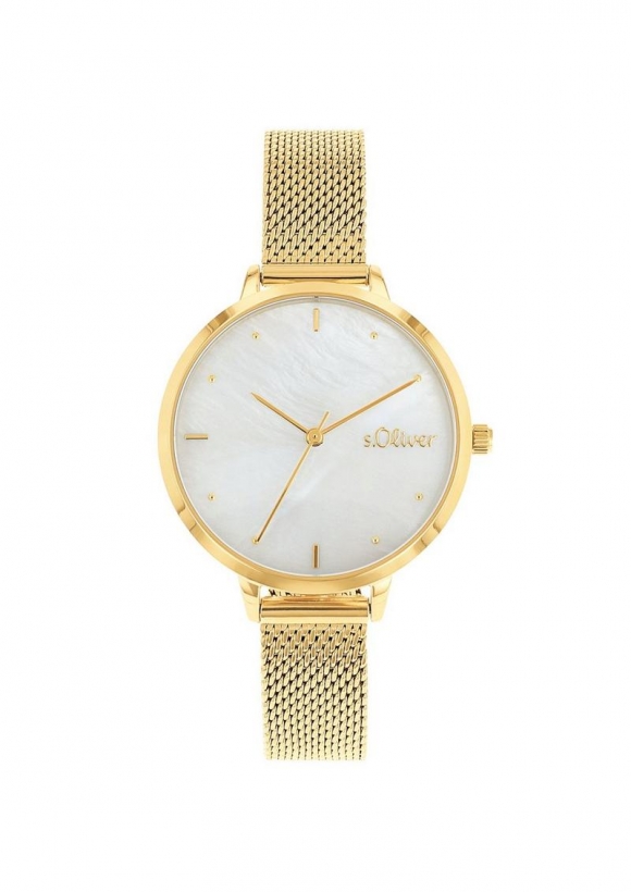 s.Oliver Klassische Milanaise-Armbanduhr - gold