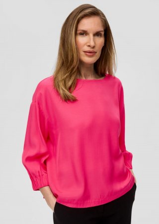 s.Oliver Weite Bluse aus Twill - pink