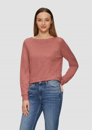 s.Oliver Weiches Longsleeve aus Jerseystrick - papaya