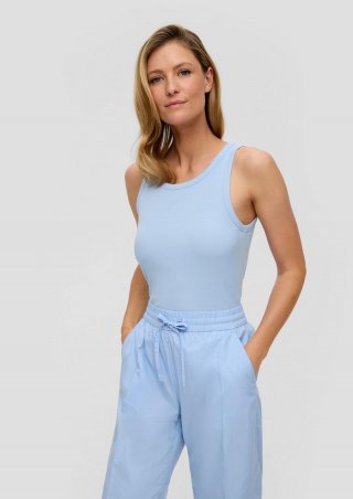 s.Oliver Elastisches Tanktop im Slim Fit - himmelblau