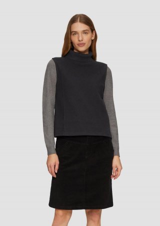s.Oliver Pullunder mit Turtleneck - schwarz