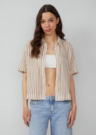 s.Oliver Baumwollbluse mit aufgesetzten Taschen - altrosa