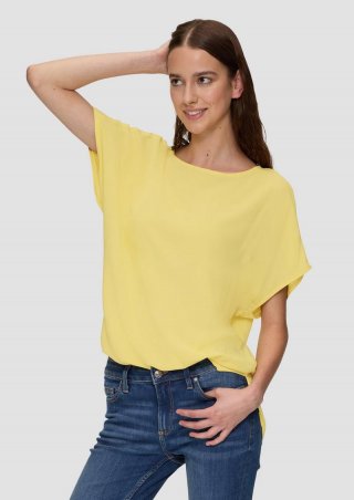 s.Oliver Oversize-Bluse aus Viskose - gelb