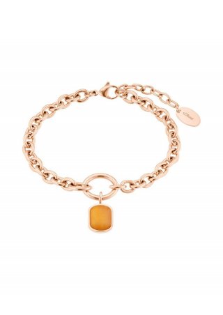 s.Oliver Chunky Armband mit Anhänger - roségold
