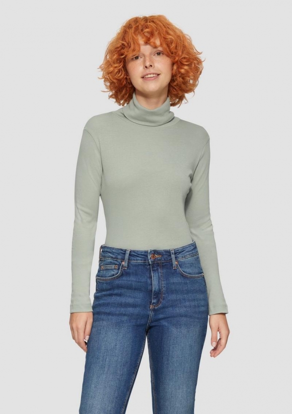 s.Oliver Langarmshirt mit Rollkragen - salbeigrün s.Oliver Langarmshirt mit Rollkragen - salbeigrün