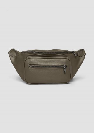s.Oliver Crossbody-Bag mit aufgesetztem Reißverschlussfach - cognac