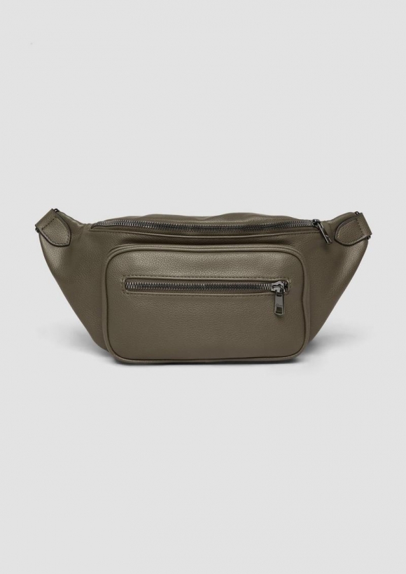 s.Oliver Crossbody-Bag mit aufgesetztem Reißverschlussfach - cognac