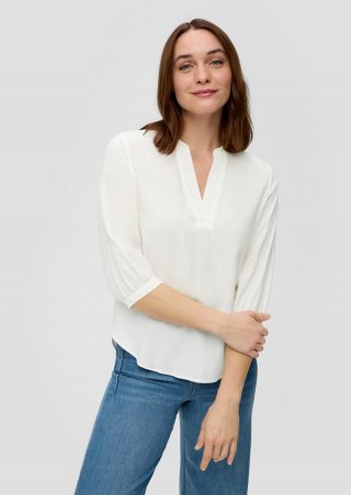 s.Oliver Tunikabluse mit All-over-Print - creme
