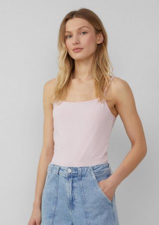 s.Oliver Top mit verstellbaren Spaghettiträgern im Slim Fit - zartrosa