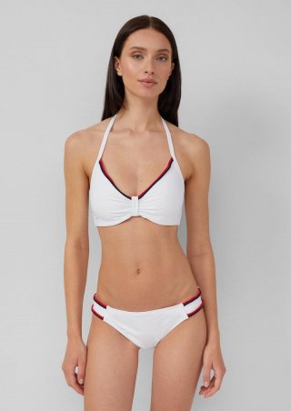 s.Oliver Bügel-Bikini-Top mit Zierborte Mix & Match - weiß