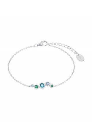 s.Oliver Silber-Armband mit Zirkonia-Steinen - silber