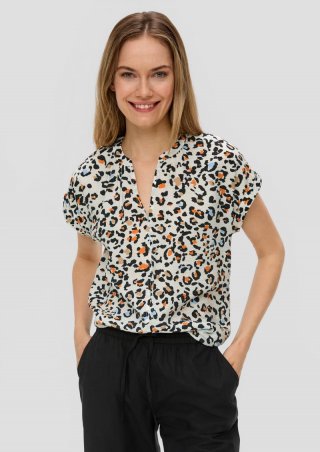 s.Oliver Blusenshirt aus Viskose - ecru