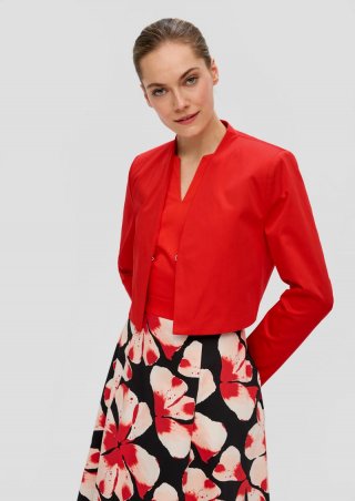 s.Oliver Indoor-Blazer in elegantem Schnitt - preiselbeere