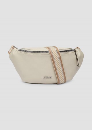 s.Oliver Crossbody-Bag mit abnehmbarem und längenverstellbarem Gurt - helles beige