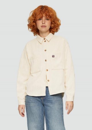 s.Oliver Cord-Overshirt im Relaxed Fit - beige