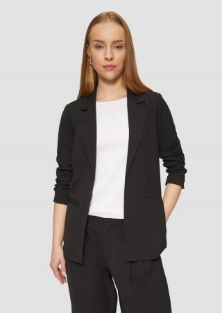 s.Oliver leichter Blazer im Regular Fit - schwarz