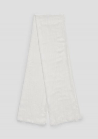 s.Oliver Unifarbener Schal aus leichtem Polyester - ecru