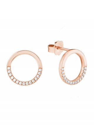 s.Oliver Ohrschmuck aus rosévergoldetem Silber - roségold