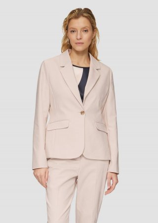 s.Oliver Eleganter Blazer im Slim Fit - perlmuttrosa