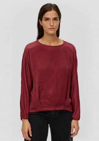 s.Oliver Bluse mit Fledermausärmeln - rubinrot