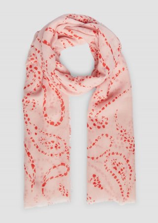 s.Oliver Schal mit Paisley-Artwork - zartrosa