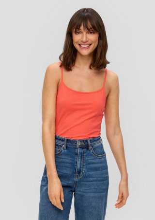 s.Oliver Top aus Baumwollmix - orange