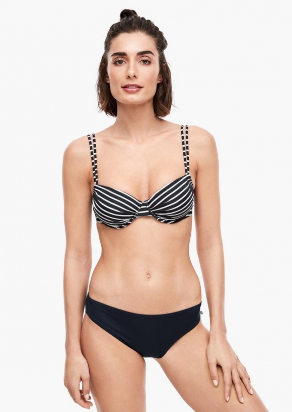 s.Oliver Bikini-Panty aus Mikrofaser - schwarz