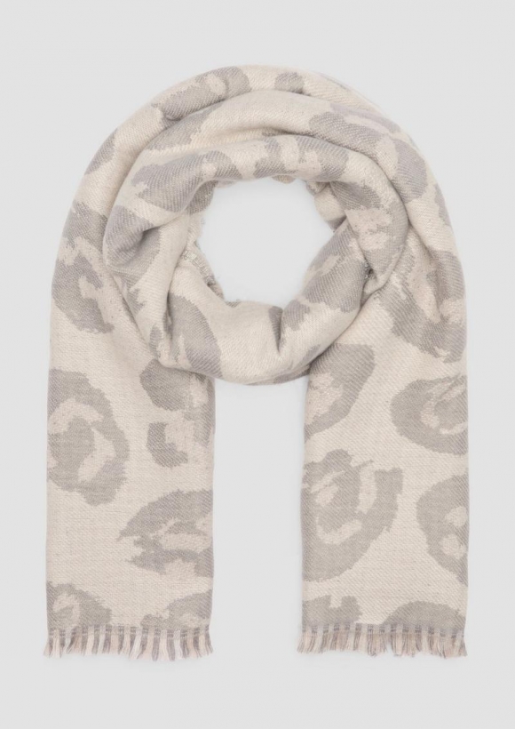 s.Oliver Schal mit Print - beige
