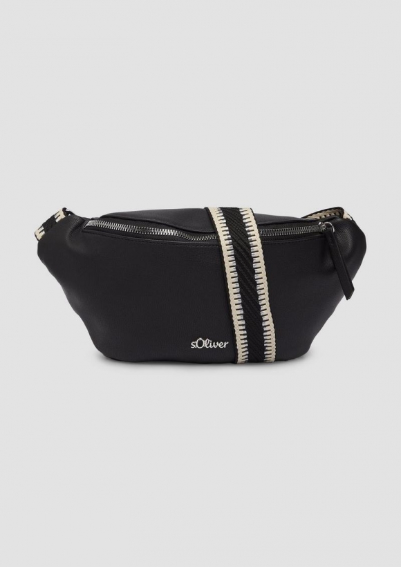 s.Oliver Crossbody-Bag mit abnehmbarem und längenverstellbarem Gurt - schwarz