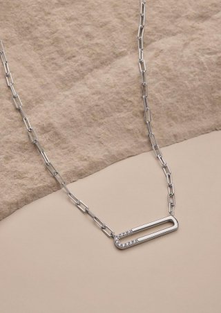 s.Oliver Halskette mit Zirkonia - silber